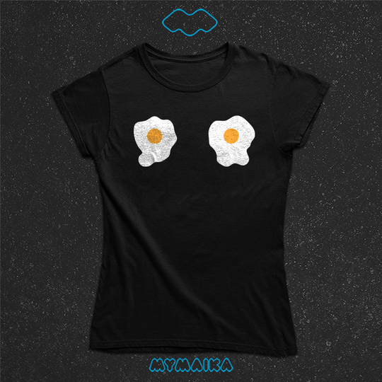 მაისური „Fried Eggs“ — ორი ერბო-კვერცხი მკერდზე