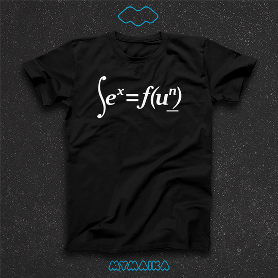 მაისური „Fun Math“ — მათემატიკური ფორმულა — სიტყვათა თამაში