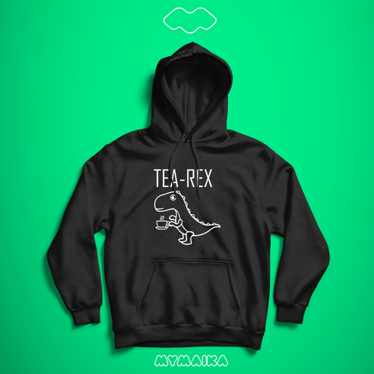 ჰუდი „Tea-Rex“ — ჩაის ფინჯნიანი დინოზავრი