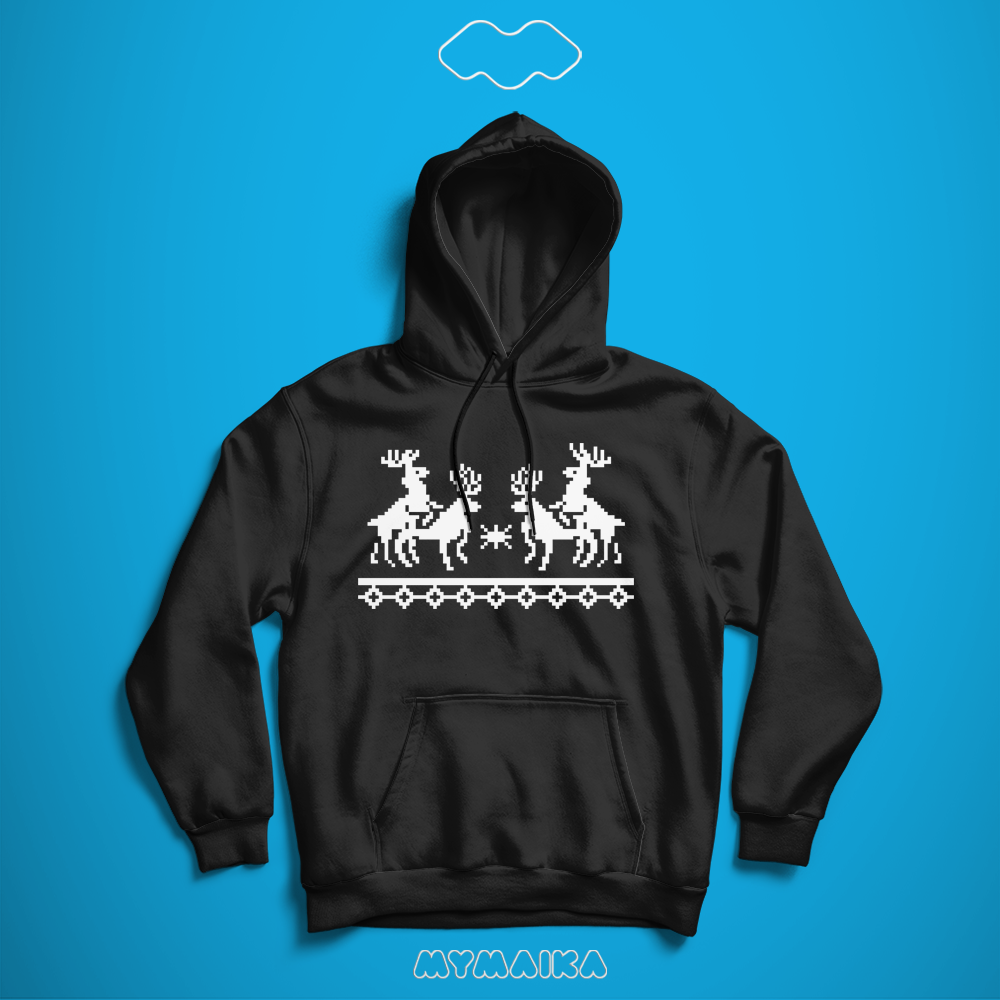 ირმებიანი ჰუდი (Hoodie)