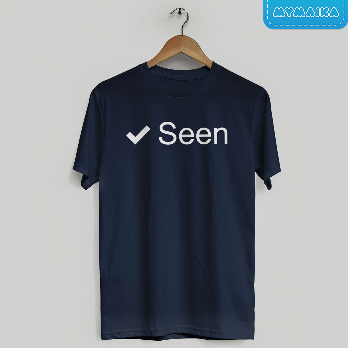 მაისური „Seen v2“ — Seen ნიშანი თეთრი ასოებით