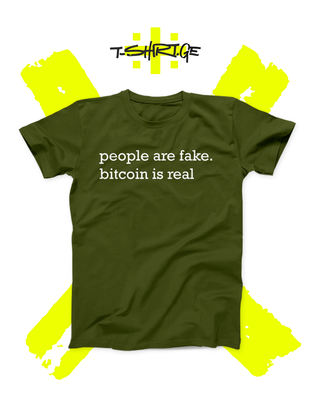 People are fake. Bitcoin is real