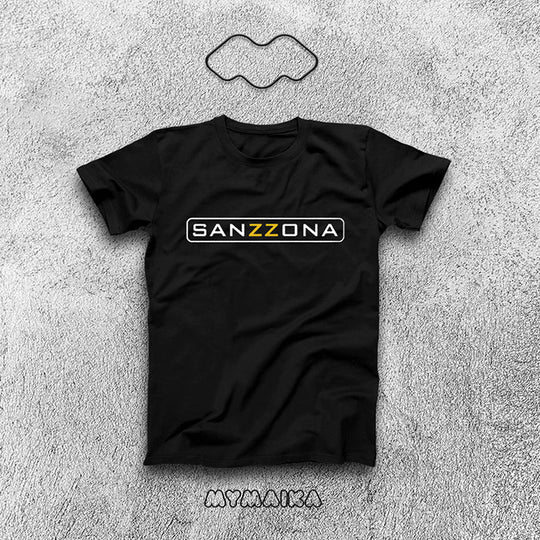 მაისური „SANZZONA“ — Brazzers-ის ლოგოს სტილის ქართული სიტყვათა თამაში