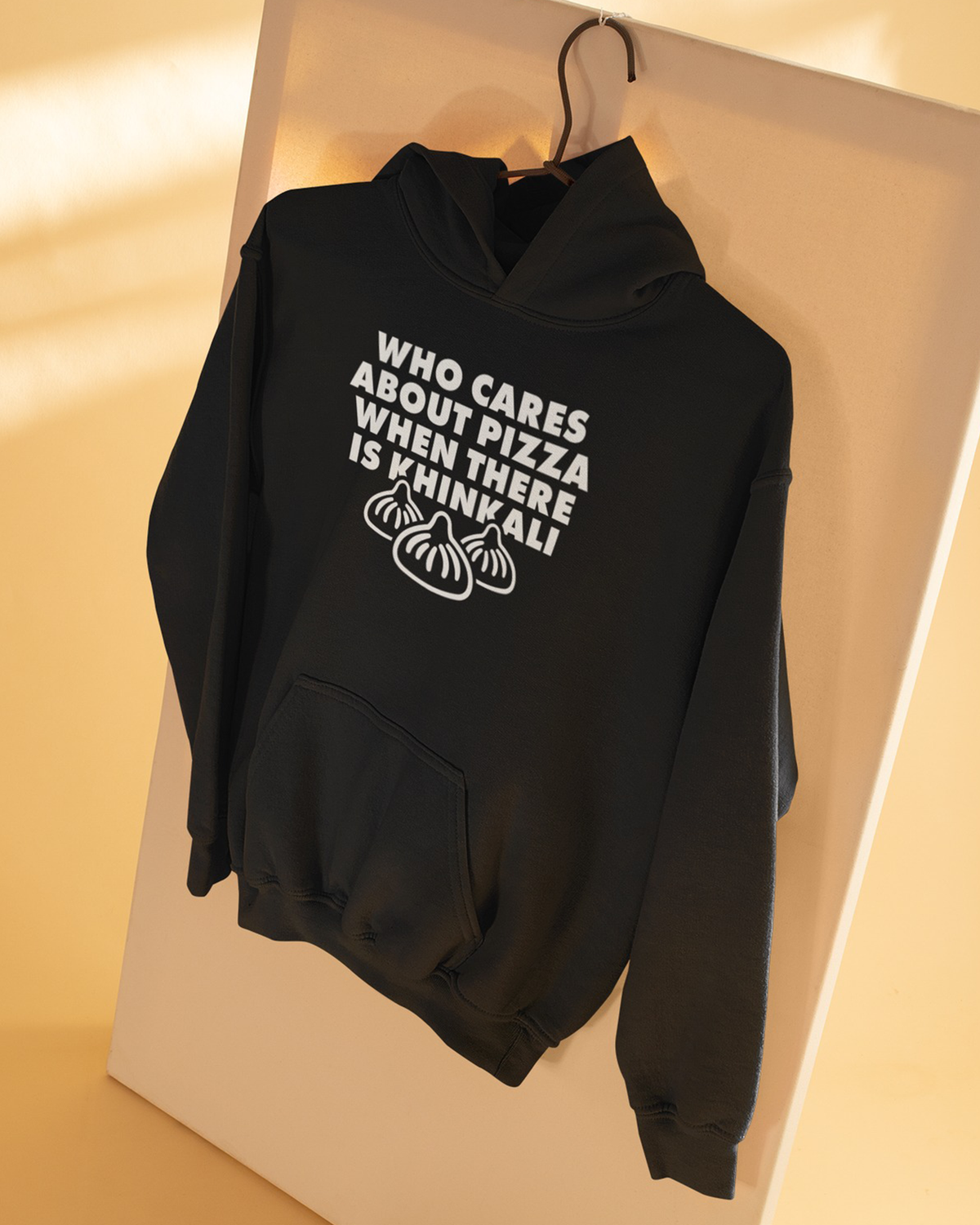 WHO CARE ABOUT PIZZA WHEN THERE IS KHINKALI (Hoodie)